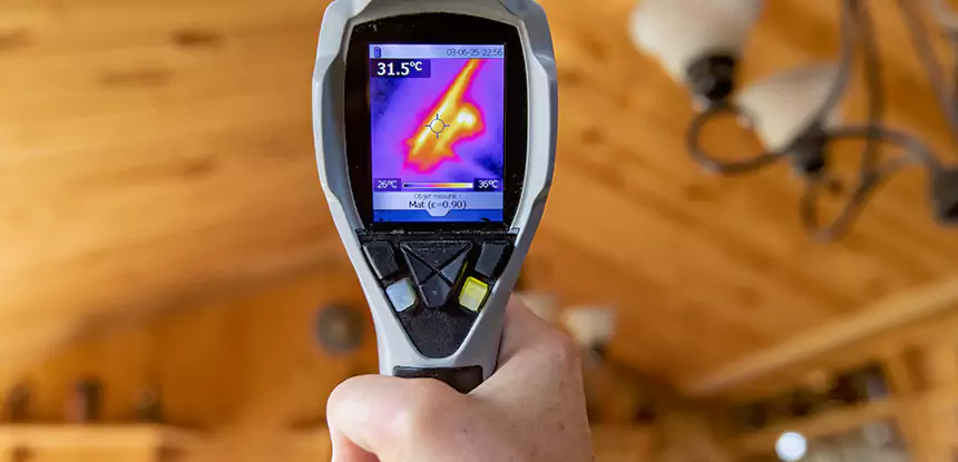 Infrared Camera Roof Leak Detection in Marble Hill