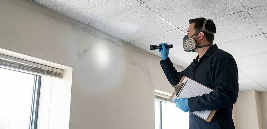 Ceiling Water Damage Inspection in Marble Hill